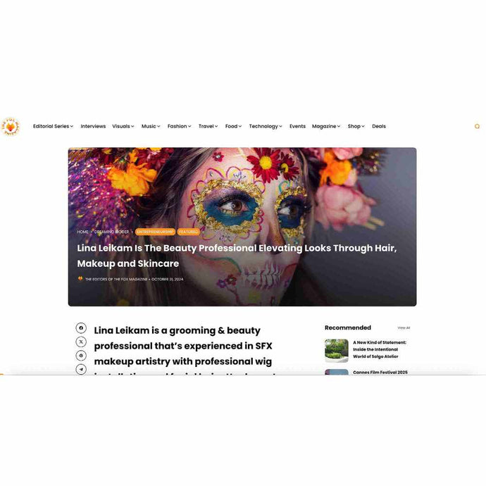 The Fox Magazine - Lina Leikam - Grooming & Beauty Professional in Los Angeles